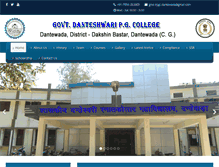 Tablet Screenshot of pgcollegedantewada.com